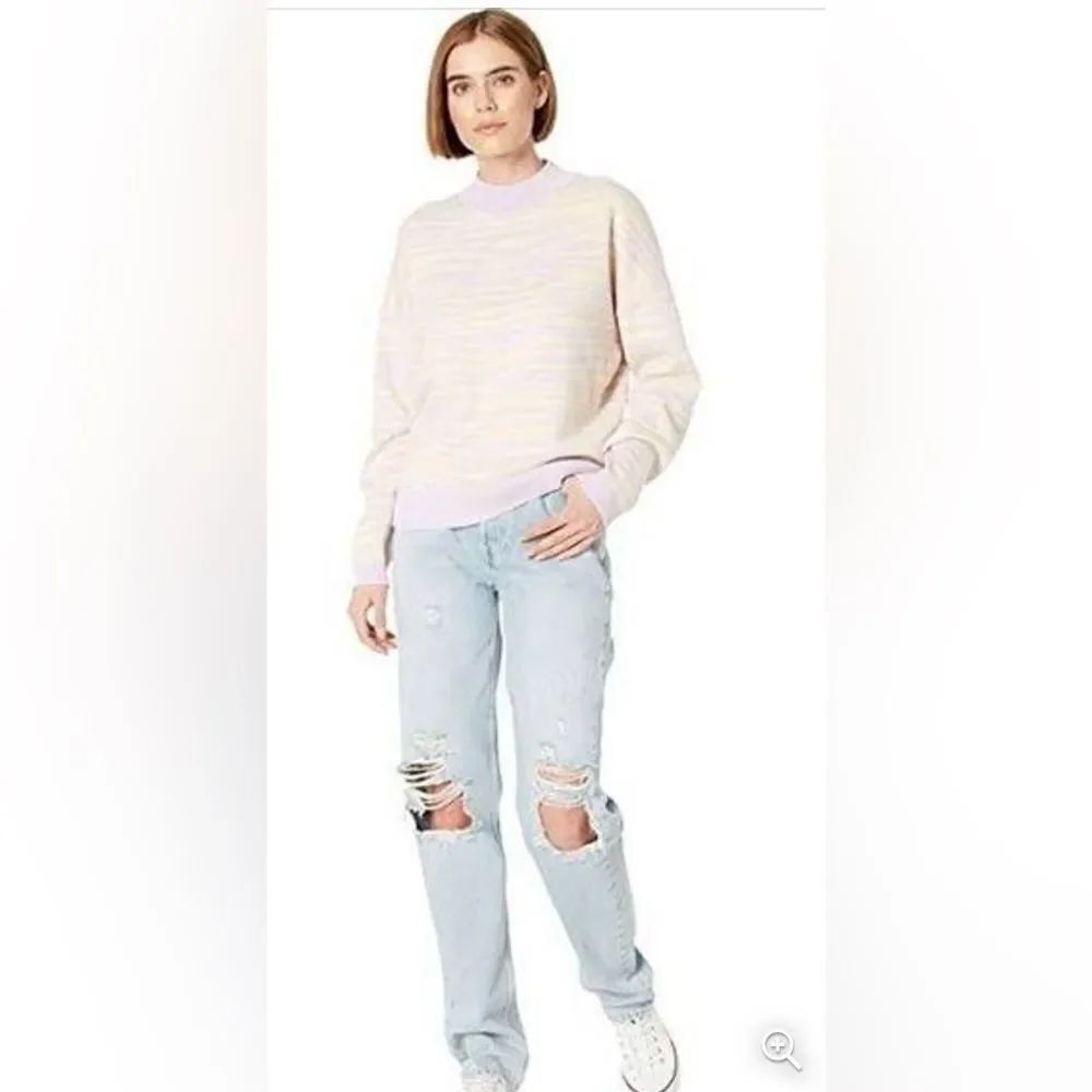 WAYF Way Sweaters Vincent Intarsia Sweater Size S NWT $80